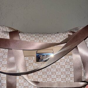 Juicy Couture Cream and Brown Women's Duffel Bag